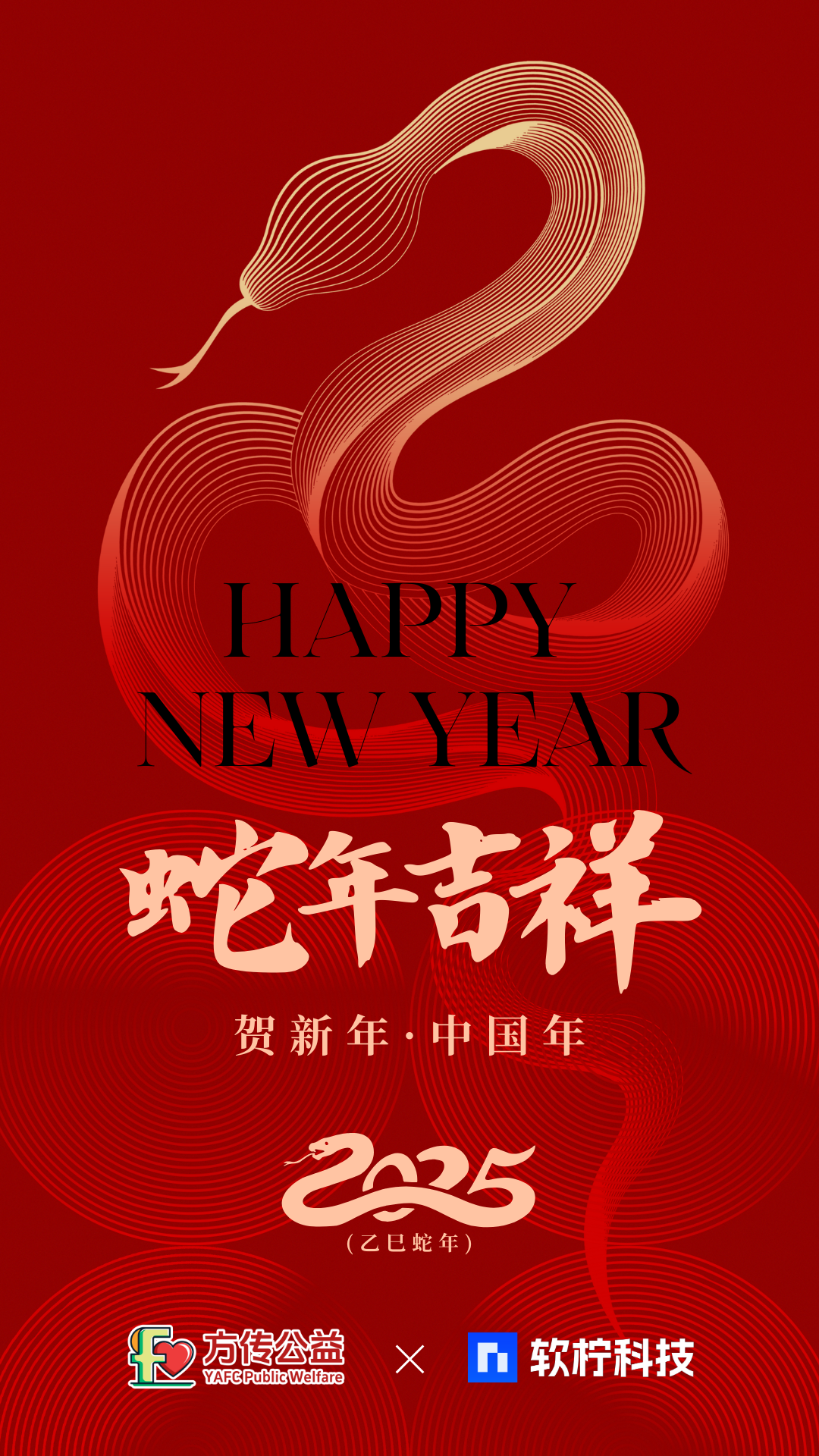 四川方传公益携手杭州软柠科技有限公司向大家拜年了！